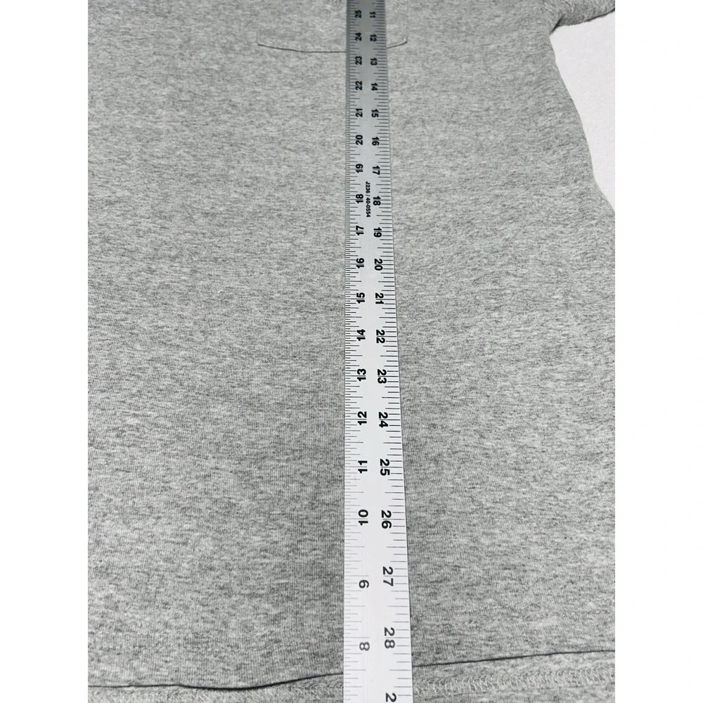 POLO Ralph Lauren 100% Cotton Grey Pony Long Sleeve Polo Shirt Heather Grey
